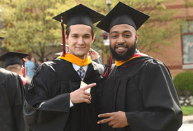 Two recent graduates